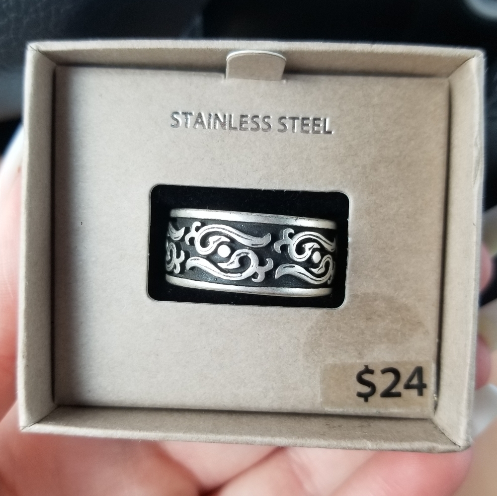 New Men's Stainless Steel Ring